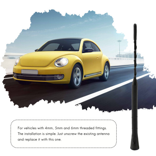 Auto Radlo Universal Flexible Anti-Geräusch Bienen Stich Luft Antenne 2