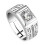 1 Pcs Elegant Diamond Men's Ring Crystal Open Rings For Men Boys 3