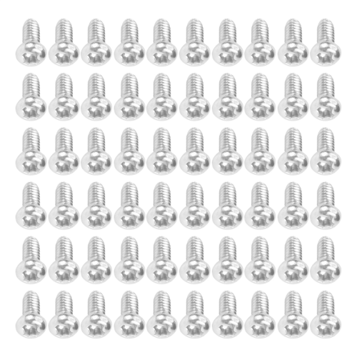60pcs M2 x 4mm 304 Edelstahl Rundkopfschrauben Bolzen 1