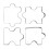 Edelstahl Fondant Kuchen Plaetzchen Ausstechform Puzzle Form 4 Stueck 3