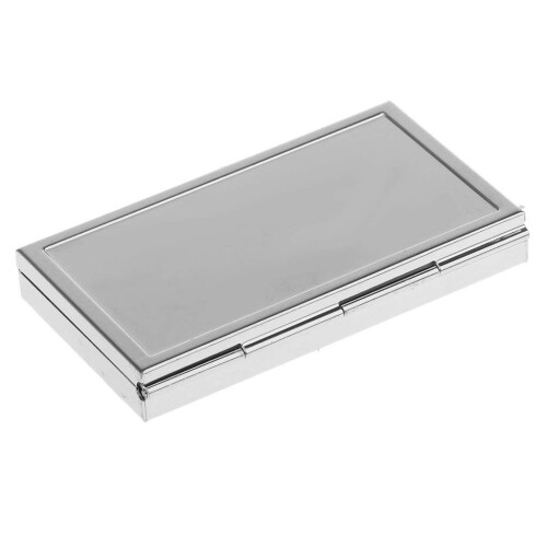 Metall Pill Box Medizinorganisatorbehaelter Tablettendose 3 Schlitz 1
