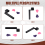 String + 2 Picks Kurbel , schwarz mit Pin-Puller und 9