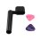 String + 2 Picks Kurbel , schwarz mit Pin-Puller und 1