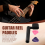 String + 2 Picks Kurbel , schwarz mit Pin-Puller und 7