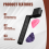 String + 2 Picks Kurbel , schwarz mit Pin-Puller und 8