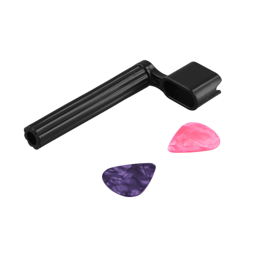 String + 2 Picks Kurbel , schwarz mit Pin-Puller und 2