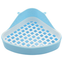 Hase Toilette Mülleimer, Kleines Tier Ecke Töpfchen, Für Haustier Abfälle Kaninchen, Hamster (Blau)