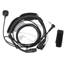 2.5mm Kehlkopfmikrofon Ohrhoerer Headset Mic PTT fuer Walkie Talkie Radio TLKR T5 T80 T60 T6 T8 Talkabout MR350R T6500