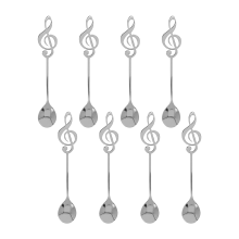 8 Stücke Nette Musik Thema Tee Rühr Kaffee Edelstahl Hinweis Form Kleine Eis Dessert Schaufel Kreative Besteck