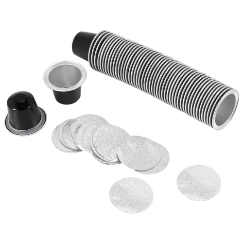 50Sets Refillable Coffee Capsules Cup Disposable Supplies
