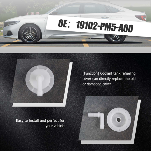 2 Pack Radiator Coolant Reservoir Overflow Tank Cap for 2