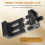 XJ-8 Tripod Head Bracket Mobile Phone Holder Clip Black 5