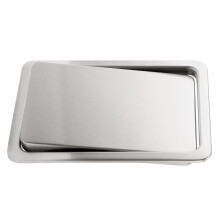 Edelstahl MüLl Klappen Deckel MüLleimer AbdeckspüLung Eingebauter Balance Schaukel für die KüChen Arbeits Platte A.