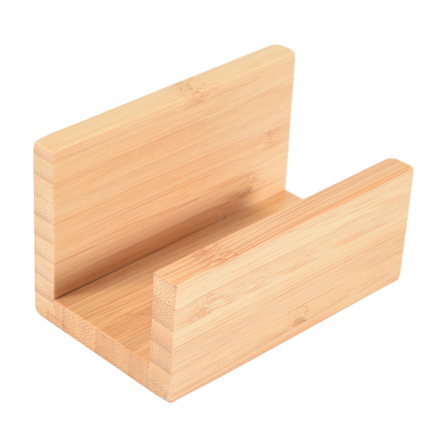 Wood Desktop Business Holder for Desk Card Display Stand