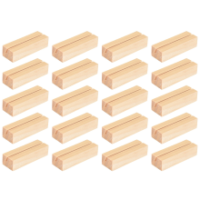 20 Pieces Wood Place Card Holders,for Wedding Decoration