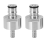 2Pcs Stainless Steel Carbonation Cap 5/16 Inch Barb, Ball Lock Type 6