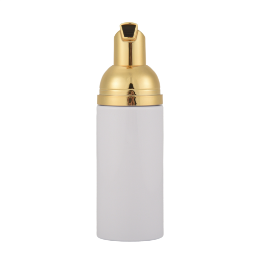 50ML/1.7Oz Foam Bottle with Gold Pump, 6Pcs, for Soap, Gold+White 2