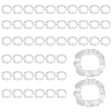 50 StüCk / Set Universal Einweg Lenk Rad Abdeckung Aus Kunststoff Elastisch Trim Abdeckungen für Autos