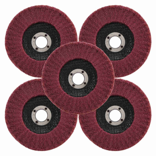 5Pcs 4 Inch Polishing Grinding Wheel,Scouring Pad for Angle Grinder 2