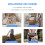 6-Piece Children's Apron and Chef Hat Set Adjustable 6