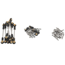 Upgrade Ersatzteil Metall AufhäNgung Toe VerknüPfung Spurstangen Satz für 1/16 C14 C24 RC Auto Teile