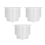 3Pcs Plastic Can Holder with Drain for Boat Car Marine Rv (White) 4