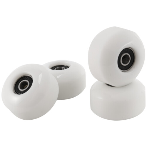 Skateboard Wheels with Bearings 52x30mm PU (Set of 4) White 1