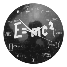 of Relativity Math Formula Wall Clock Scientist Physics