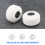 Skateboard Wheels with Bearings 52x30mm PU (Set of 4) White 4