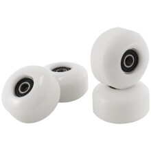 Skateboard Wheels with Bearings 52x30mm PU (Set of 4) White