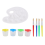 9 Pcs No Spill Paint Cups with Brushes and Tray Palette 8