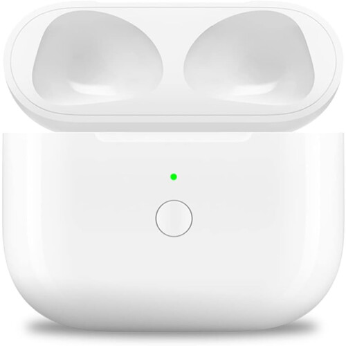 Wireless Charging Case Replacement for AirPods 3rd Gen - 660mAh, 4-5 Charges, Auto Pairing & Bluetooth Sync