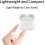 Wireless Charging Case Replacement for AirPods 3rd Gen - 660mAh, 4-5 Charges, Auto Pairing & Bluetooth Sync 3