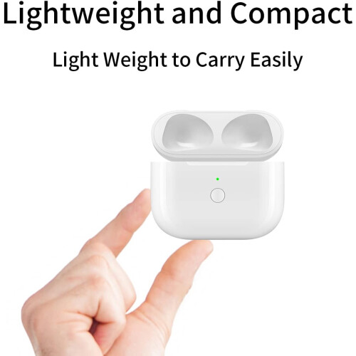 Wireless Charging Case Replacement for AirPods 3rd Gen - 660mAh, 4-5 Charges, Auto Pairing & Bluetooth Sync 2