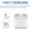 Wireless Charging Case Replacement for AirPods 3rd Gen - 660mAh, 4-5 Charges, Auto Pairing & Bluetooth Sync 6