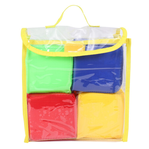 DIY Education Playing Dice,Photo Pocket Foam Stacking Blocks-Set Of 4 1