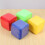 DIY Education Playing Dice,Photo Pocket Foam Stacking Blocks-Set Of 4 6