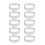 10 Pcs Circular Stainless Steel Tart Ring Tower Pie Cake Mould 2