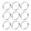 10 Pcs Circular Stainless Steel Tart Ring Tower Pie Cake Mould 4