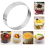 10 Pcs Circular Stainless Steel Tart Ring Tower Pie Cake Mould 9
