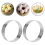 10 Pcs Circular Stainless Steel Tart Ring Tower Pie Cake Mould 7