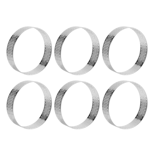 10 Pcs Circular Stainless Steel Tart Ring Tower Pie Cake Mould 2