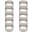 10Pcs 4.5cm Round Stainless Perforated Seamless Tart Ring with Hole 2