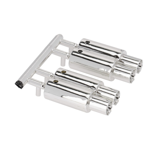 Dual-Outlet Exhaust Pipe Tailpipe for 1/10 RC Car Off Road 2
