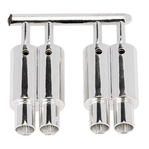 Dual-Outlet Exhaust Pipe Tailpipe for 1/10 RC Car Off Road