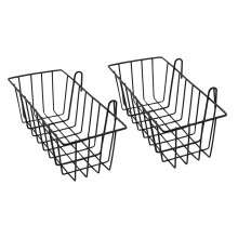 2 Pack Wand Gitter Platte HäNgender Draht Korb, Aufbewahrungs KöRbe Display Regale für KüChe, Zuhause