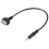 3.5mm Screw Terminal Adapter Speaker Cable 4-Core Stereo TRRS 2