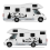 RV Motorhome Side Body Sticker DIY Tree Decal for Car Caravan Trailer 9