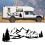 RV Motorhome Side Body Sticker DIY Tree Decal for Car Caravan Trailer 10