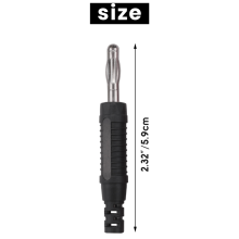 10 StüCk 4Mm Bananen Stecker LöTen DIY Adapter für Multi Meter PrüF Kabel Sonden